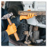 A Picture of product AXC-GWON46100 GloveWorks® by AMMEX® Heavy-Duty Industrial Powder-Free Disposable Nitrile Gloves. Size Large. 8 mil. Orange. 100 gloves/box, 10 boxes/carton.