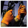A Picture of product AXC-GWON46100 GloveWorks® by AMMEX® Heavy-Duty Industrial Powder-Free Disposable Nitrile Gloves. Size Large. 8 mil. Orange. 100 gloves/box, 10 boxes/carton.