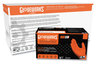 A Picture of product AXC-GWON46100 GloveWorks® by AMMEX® Heavy-Duty Industrial Powder-Free Disposable Nitrile Gloves. Size Large. 8 mil. Orange. 100 gloves/box, 10 boxes/carton.