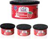 A Picture of product IKD-SCENTSB IKEDA Scents Car Air Freshener. 1.5 oz. Strawberry scent. 4 cans/pack.