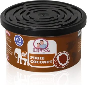 IKEDA Scents Car Air Freshener. 1.5 oz. Coconut scent. 4 cans/pack.