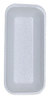 A Picture of product GEN-15WH GEN Foam Meat Trays. #1.5. 8.38 X 3.94 X 1.1 in. White. 1,000/carton.