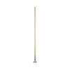 A Picture of product BWK-1490 Boardwalk® Lacquered Wood Clip-On Dust Mop Handle with Swivel Head. 1 X 60 in. Natural.