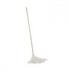 A Picture of product BWK-116R Boardwalk® Natural Wood Handle/Deck Wet Mops with Rayon Fiber Heads. 16 oz. 48 in. White. 6/pack.