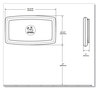 A Picture of product KKP-KB30001 Koala Kare® Baby Changing Station Wall Horizontal Mount, 36.5 x 21.25, Gray