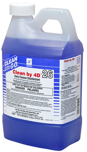 Clean by 4D ™ Hospital Grade Disinfectant. 2 L. 4 count.