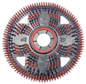 Grit Flex Scrub® Bristled Floor Pad. 20 in. Red.