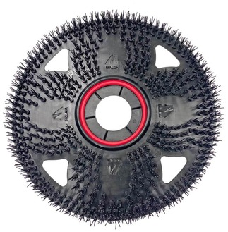 Grit Flex Scrub® Bristled Floor Pad with CenterLok®3. 20 in. Black.