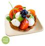 A Picture of product FIS-43MSQR Conserveware Bagasse Mini Square Dishes. 2.5 in. 25/bage, 20 bags/case.