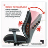 A Picture of product SBI-60097BLK Sharper Image® Revive Shiatsu Ergonomic Mesh Swivel Massage Chair Supports Up to 275 lbs, 19.75" 22.75" Seat Height, Black Seat/Back