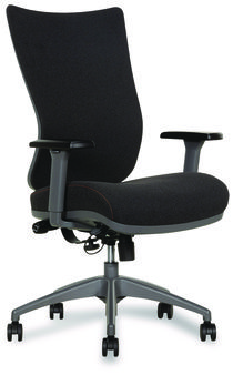 Sharper Image® Revive Shiatsu Ergonomic Mesh Swivel Massage Chair Supports Up to 275 lbs, 19.75" 22.75" Seat Height, Black Seat/Back