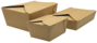 A Picture of product VND-EMPFDBX1K Empress Folded Takeout Boxes. #1. 4.875 X 3.5 X 2.5 in. Kraft. 450/case.