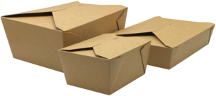 Empress Folded Takeout Boxes. #4. 7.75 X 5.5 X 3.5 in. Kraft. 160/case.