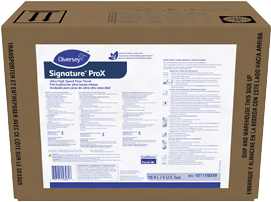 Signature ProX Ultra High Speed Floor Finish. 5 gal. 1 Bag-In-Box.