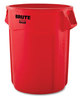 A Picture of product RCP-FG265500RED Rubbermaid® Commercial Vented Round Brute® Container. 55 gal. Red. 3/carton.