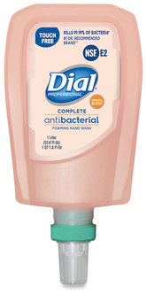 Dial® Professional Antibacterial Foaming Hand Wash Refill for FIT Touch Free Dispenser Original Scent, 1 L, 3/Carton
