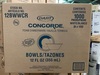 A Picture of product 241-226 Concorde® Non-Laminated Foam Bowl. 10 - 12 oz. White Color. 125 Bowls/Sleeve, 1,000 Bowls/Case.
