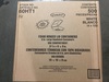 A Picture of product 217-206 Foam Hinged Lid Container. Single Compartment. 5.9" L x 6.0" W x 3.0" H. White Color. 125 Containers/Sleeve, 500/Case.