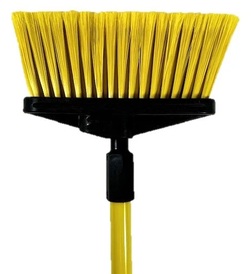 Multi-Angle Lite Vertical Sweep - 4' Yellow FG Handle - Yellow Flagged