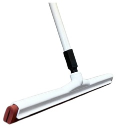 22" Red Moss Squeegee - 5' FG Handle White Kit
