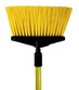 A Picture of product BEB-431409Y Multi-Angle Lite Vertical Sweep - 4' Yellow FG Handle - Stiff Yellow