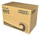 A Picture of product BWK-KNIFEBLPPIW Boardwalk® Mediumweight Wrapped Polypropylene Cutlery Knife. Black. 1000/carton.