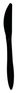 A Picture of product BWK-KNIFEBLPPIW Boardwalk® Mediumweight Wrapped Polypropylene Cutlery Knife. Black. 1000/carton.