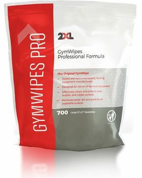 2XL Gym Wipes,  6 x 8, Unscented, 700/Pack, 4 Packs/Carton