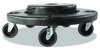 A Picture of product RCP-264043BLA Rubbermaid® Commercial Brute® Quiet Dolly with 250 lb. Capacity. 18 1/4 X 6 5/8 in. Black.