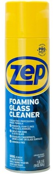 Zep Commercial® Foaming Glass Cleaner,  19 oz Aerosol Can, Pleasant Scent Ammonia Free 12/Case