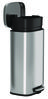 A Picture of product HLM-HLSS08R HLS Commercial® Stainless Steel Step Pedal Trash Receptacle with Plastic Liner. 8 gal. 12.4 X 13.7 X 24.2 in. Silver.