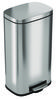 A Picture of product HLM-HLSS08R HLS Commercial® Stainless Steel Step Pedal Trash Receptacle with Plastic Liner. 8 gal. 12.4 X 13.7 X 24.2 in. Silver.