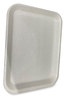 A Picture of product GEN-4SWH GEN Foam Meat Trays. #4S. 9.5 X 7.25 X 0.5 in. White. 500/carton.
