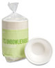 A Picture of product PRK-61285 Perk™ PFAS-Free Compostable Bagasse Bowls Sugarcane, 12 oz, White, 125/Pack
