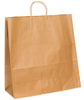 A Picture of product 962-078 Duro Traveler Recycled Kraft Paper Shopping Bags with Twist Handles. 61#. 13 X 5.9 X 15.7 in. 250 Bags/Case.