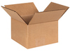 A Picture of product BOX-664 Corrugated Boxes, 6 x 6 x 4", 25/Bundle