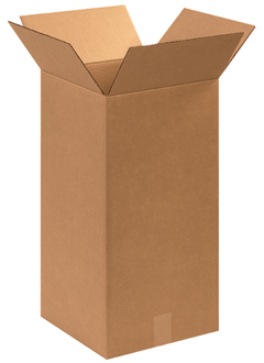 Corrugated Boxes, 12 x 12 x 24" Tall, 25/Bundle