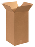 A Picture of product BOX-121224 Corrugated Boxes, 12 x 12 x 24" Tall, 25/Bundle