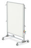 A Picture of product GHE-NEX224MMP Ghent Nexus Partition Whiteboard 48" x 60", White Surface, Satin Aluminum Frame
