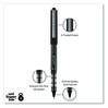 A Picture of product UBC-60106 uniball® VISION Stick Roller Ball Pen Rollerball Extra-Fine 0.5 mm, Black Ink, Gray/Black/Clear Barrel, Dozen