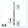 A Picture of product UBC-60126 uniball® VISION Stick Roller Ball Pen Rollerball Fine 0.7 mm, Black Ink, Silver/Black/Clear Barrel, Dozen