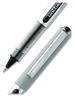 A Picture of product UBC-60126 uniball® VISION Stick Roller Ball Pen Rollerball Fine 0.7 mm, Black Ink, Silver/Black/Clear Barrel, Dozen