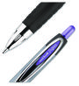 A Picture of product UBC-70221 uniball® Signo 207 Retractable Gel Pen Medium 0.7 mm, Violet Ink, Smoke/Black/Violet Barrel, Dozen