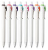 A Picture of product UBC-70309 uniball® uniONE Gel Pen Retractable, Medium 0.7 mm, Assorted Inspirational Ink and Barrel Colors, 8/Pack