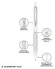 A Picture of product UBC-70652 uniball® 207 Plus+ Retractable Gel Pen Medium 0.7 mm, Black Ink, White Barrel, 4/Pack