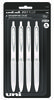 A Picture of product UBC-70652 uniball® 207 Plus+ Retractable Gel Pen Medium 0.7 mm, Black Ink, White Barrel, 4/Pack