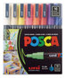 A Picture of product UBC-PC3M16C POSCA™ Water-Based Paint Markers Fine Bullet Tip, Assorted Colors,16/Pack
