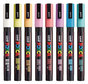 A Picture of product UBC-PC3M8CSFTCLR POSCA™ Water-Based Paint Markers Fine Bullet Tip, 0.9 mm/1.3 mm, Assorted Colors, 8/Set