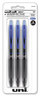 A Picture of product UBC-1927593 uniball® 307 Gel Pen Retractable, Medium 0.7 mm, Blue Ink, Barrel, 3/Pack