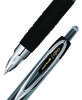 A Picture of product UBC-61270 uniball® Signo 207 Retractable Gel Pen Fine 0.5 mm, Black Ink, Smoke/Black Barrel, 4/Pack